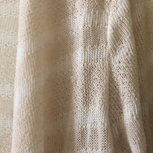 Volcom striped cream & white high low cardigan - Picture 5 of 9
